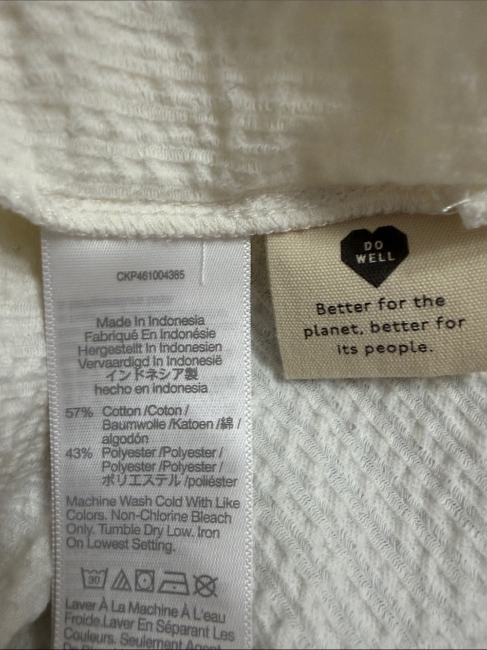 MADEWELL WHITE SLEEVELESS TEXTURAL SEERSUCKER APRON TANK TOP XL - Picture 8 of 10